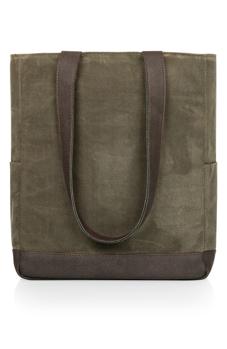 Picnic Time 3 Bottle Insulated Wine Cooler Bag, Alternate, color, Green