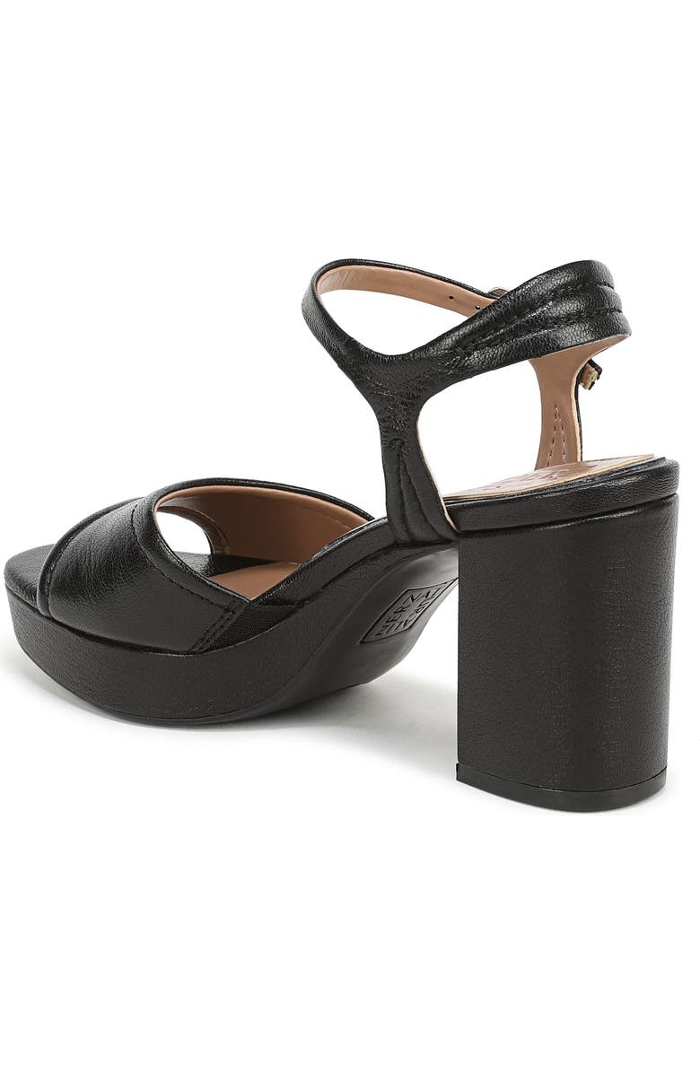 Naturalizer Petra Ankle Strap Platform Sandal, Alternate, color, Black Leather
