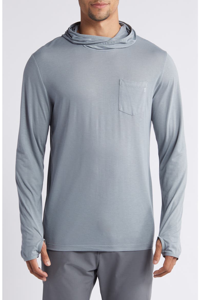 Camouflage Lightweight UPF 20+ Hoodie, Main, color, SLATE