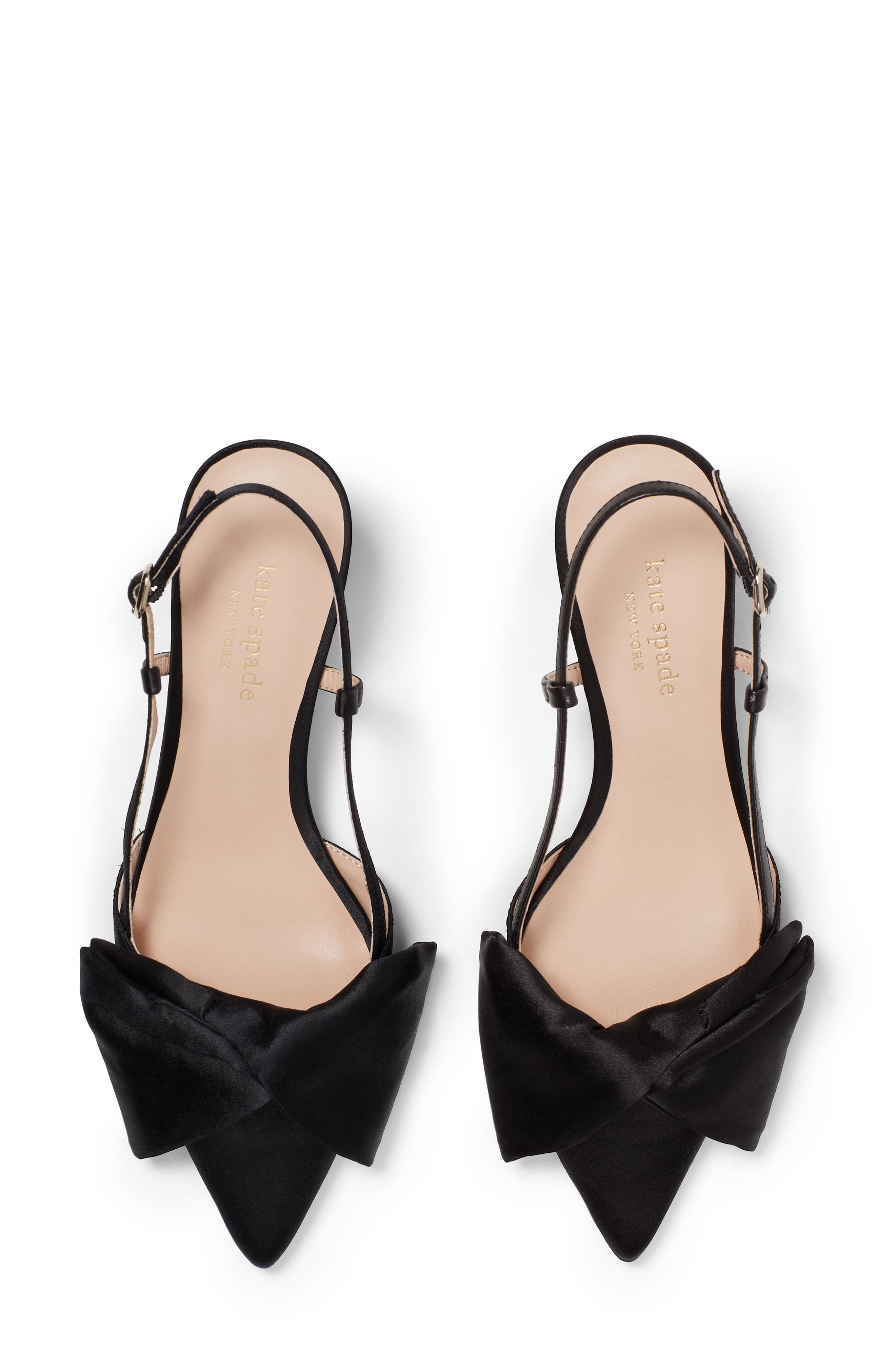 Kate Spade New York marseille bow pointed toe slingback pump, Alternate, color, 