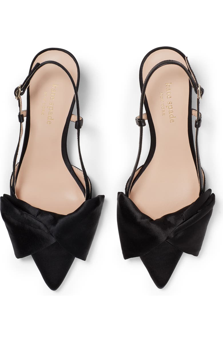 Kate Spade New York marseille bow pointed toe slingback pump, Alternate, color,
