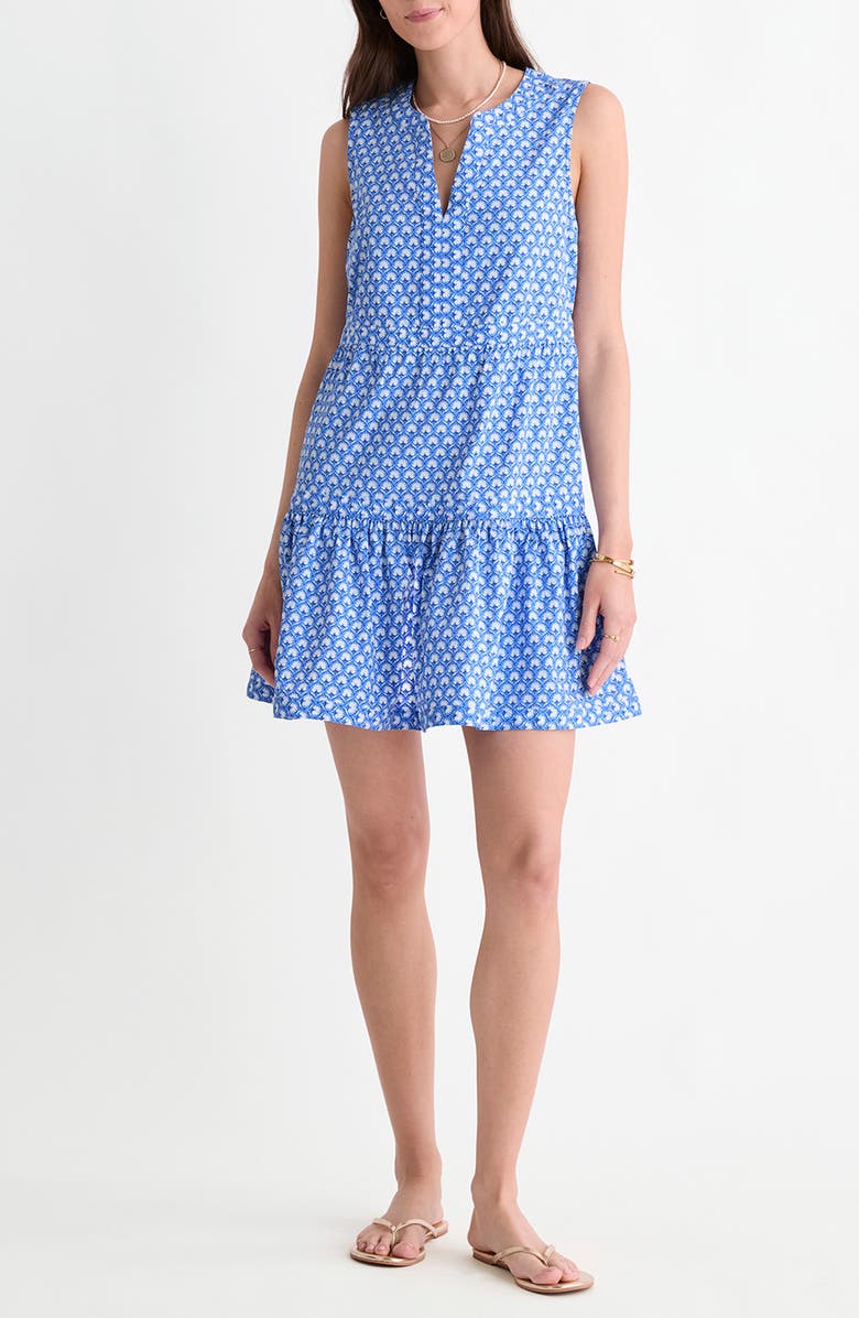 vineyard vines Harbor Seersucker Sundress, Main, color, Block