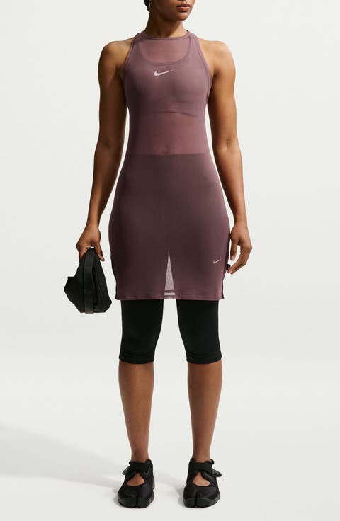 Sportswear Tight Sheer Racerback Dress