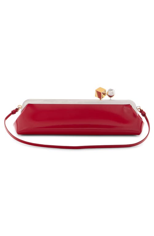 Jacquemus La Pochette Salon Patent Leather Clutch