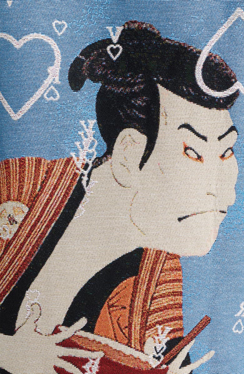 VERYRARE Yokai/Kabuki Hoodie, Alternate, color, Blue