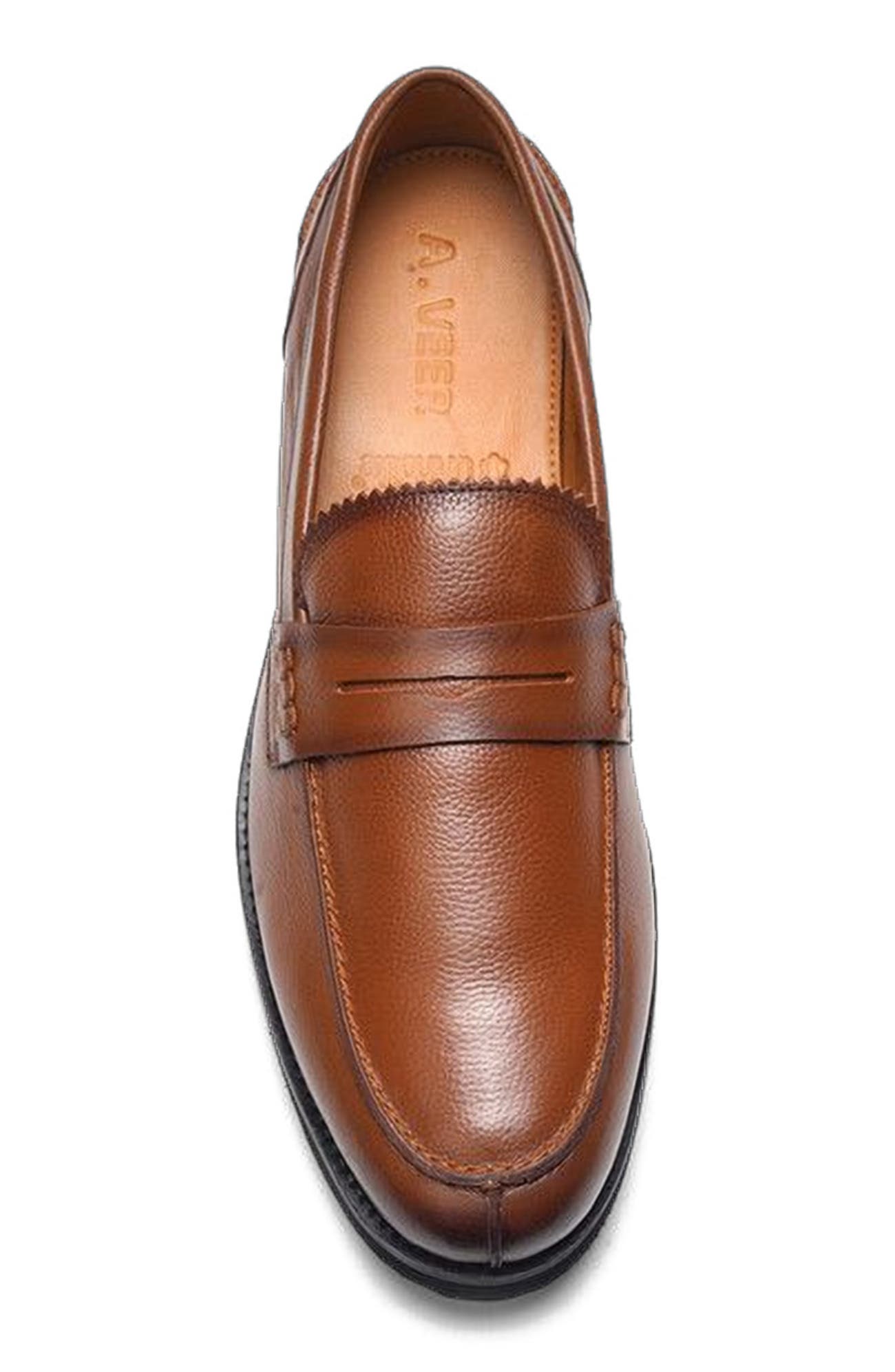 Mason Penny Loafer, Alternate, color, Brown Leather