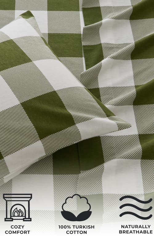 Woven & Weft Turkish Cotton Flannel Plaid Sheet Set