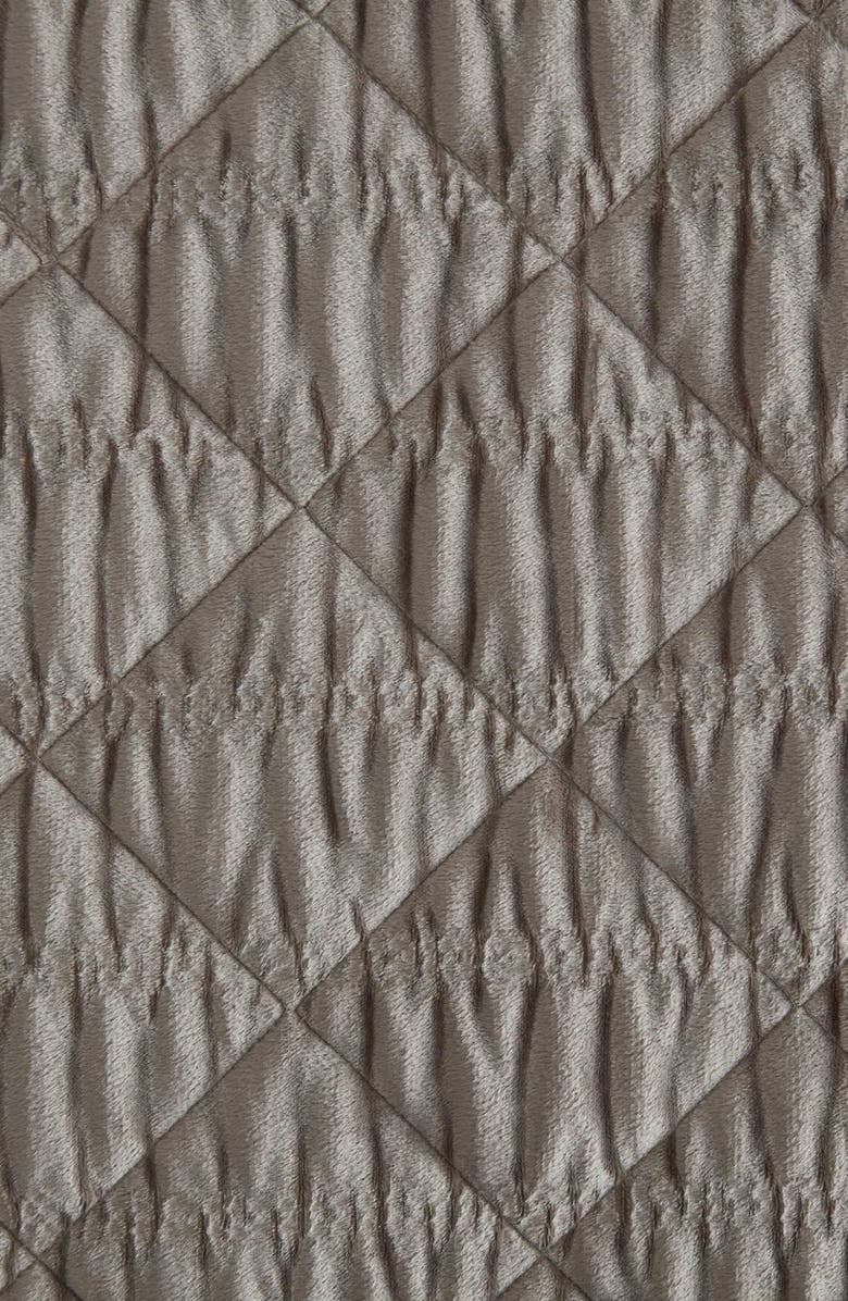 Vera Wang Crushed Velvet Comforter & Sham Set, Alternate, color, Light / Medium Brown