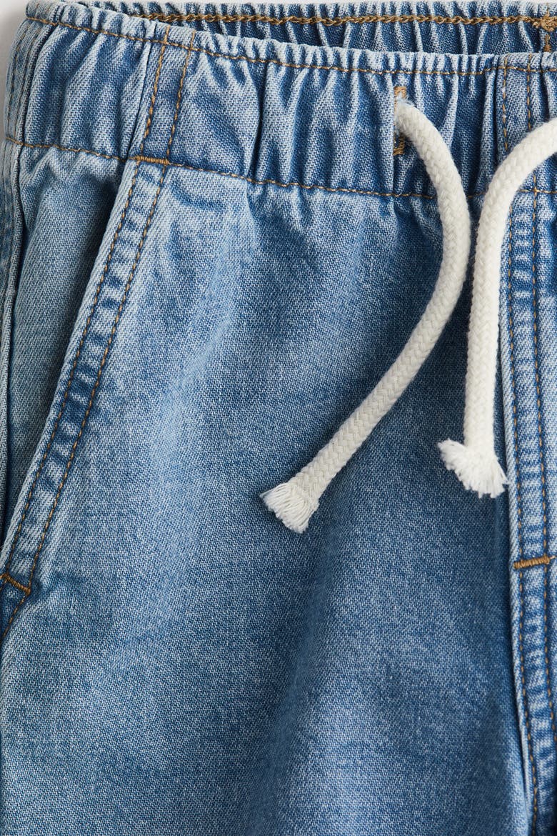 Denim Joggers, Alternate, color, Light denim blue