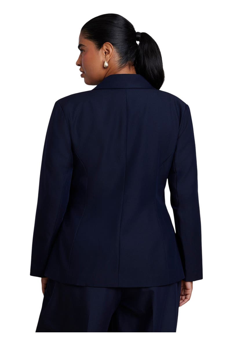 Soft Wrap Blazer (Plus), Alternate, color, NAVY