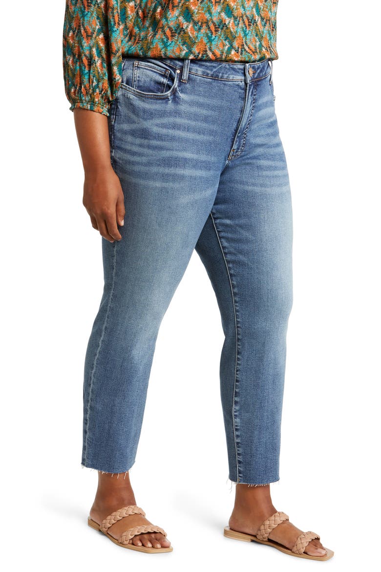 Reese Fab Ab Raw Hem High Waist Ankle Slim Jeans, Alternate, color, REBORN W/MEDIUM