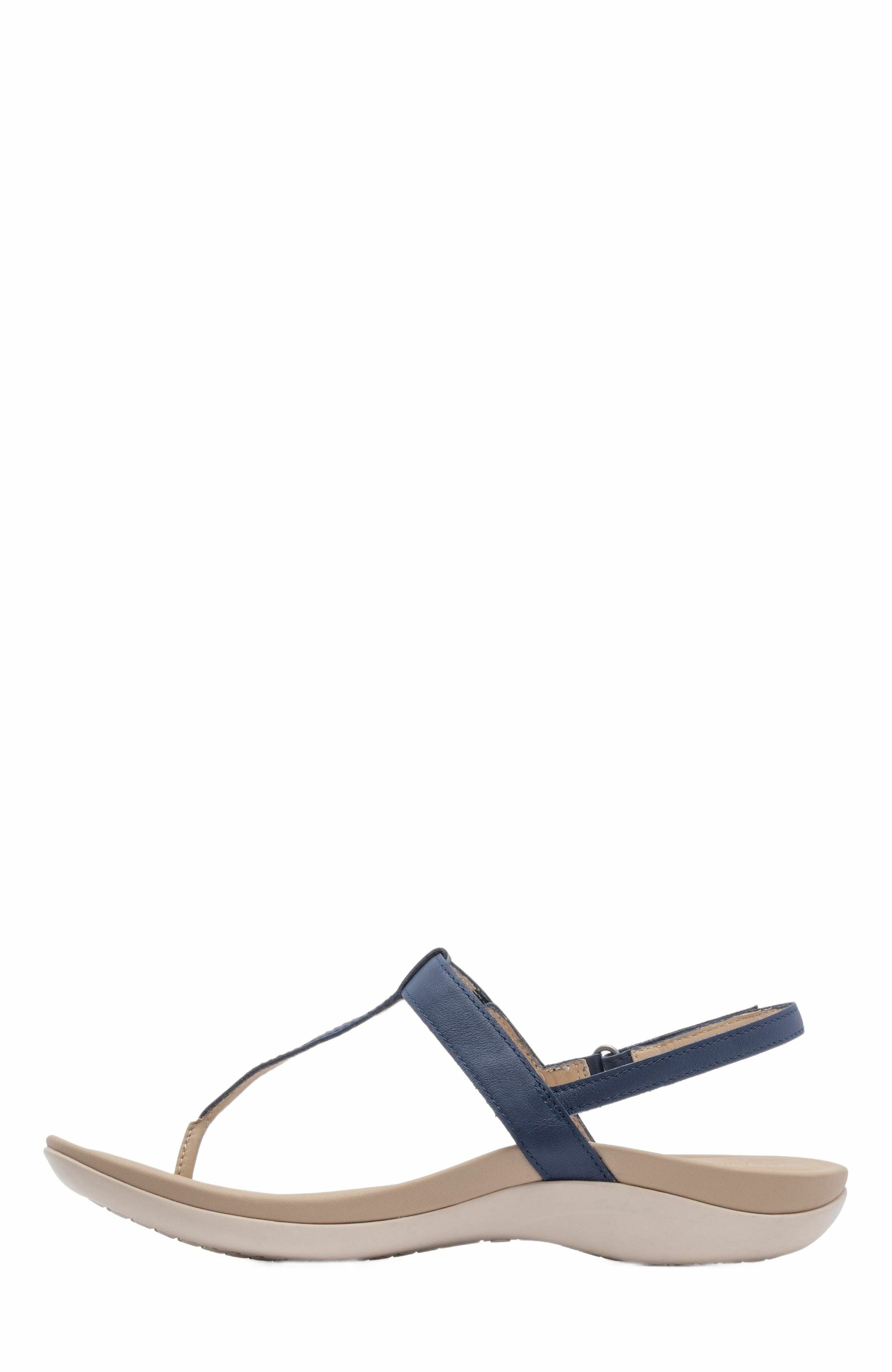 Oasis T Strap Sandal, Alternate, color, Navy - Regular
