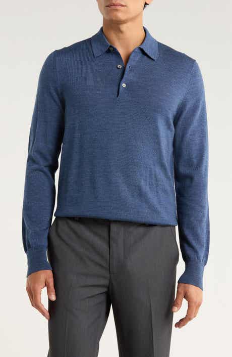 Brooks Brothers Swift Merino Wool Long Sleeve Polo