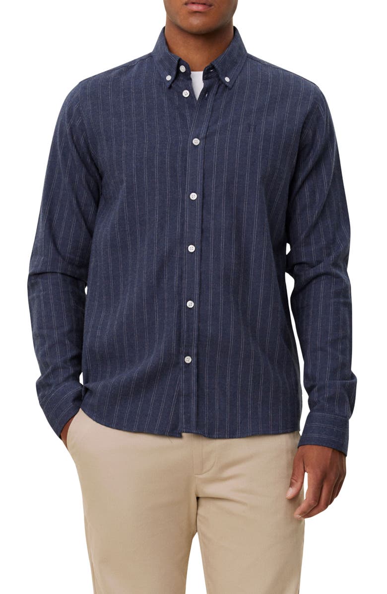 Les Deux Desert Stripe Button-Down Shirt, Main, color, 