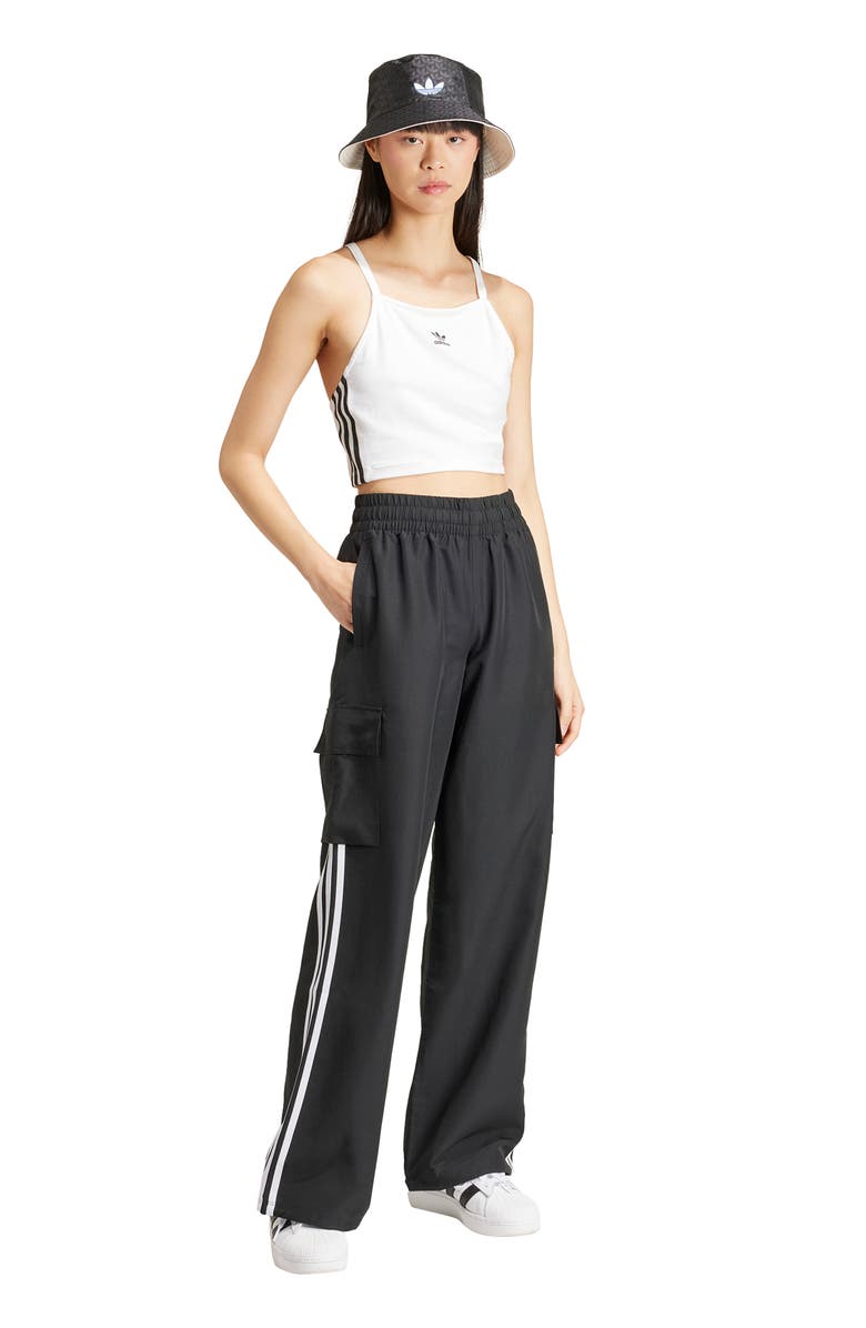 adidas 3-Stripes Recycled Polyester Cargo Pants, Alternate, color, 