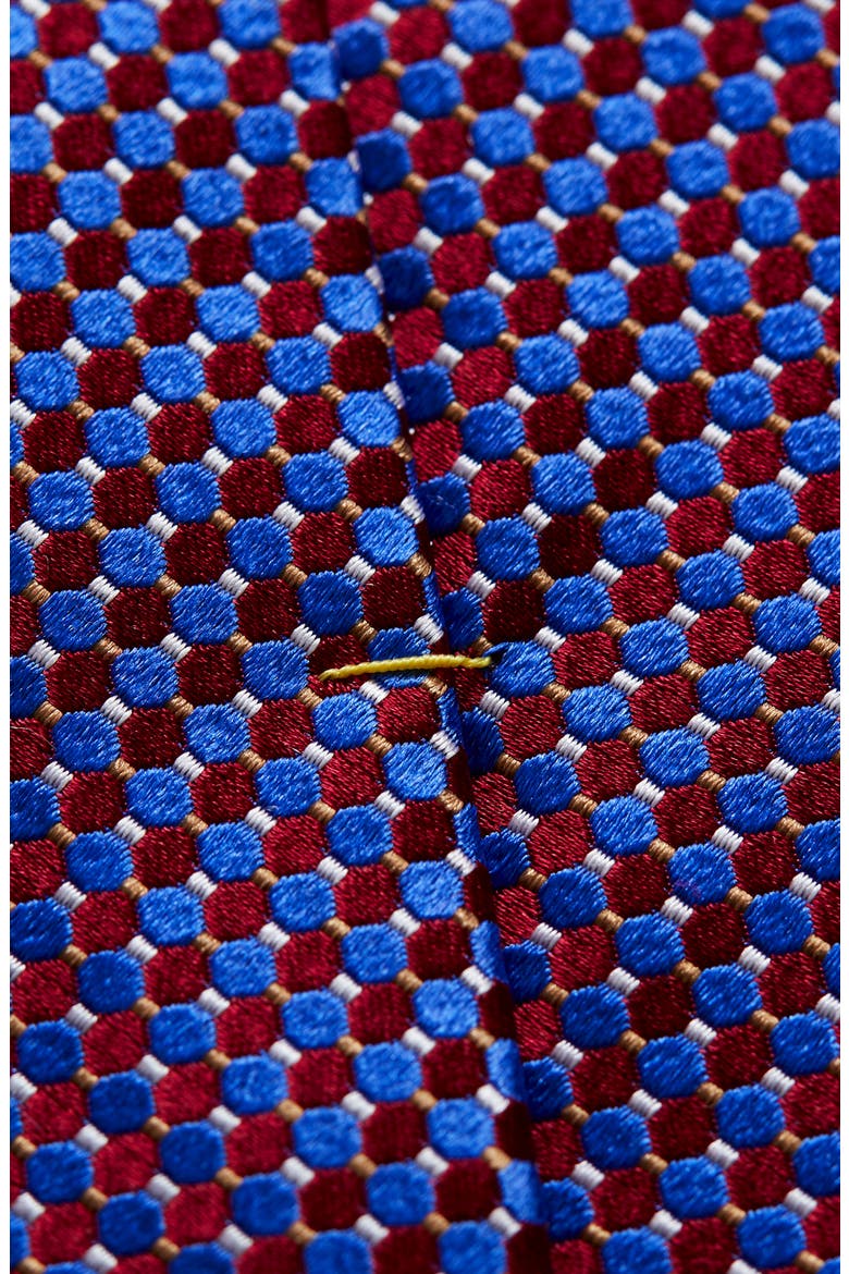 Microdot Silk Tie, Alternate, color, PINK/BLUE