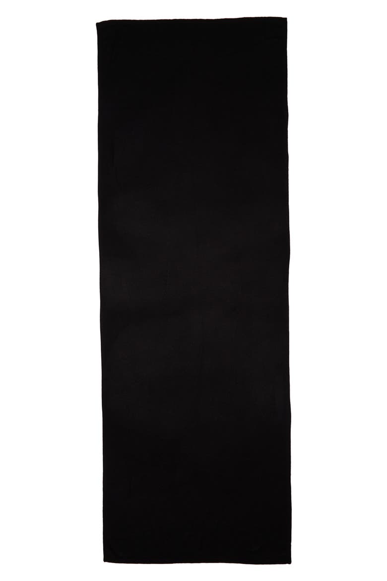 Featherweight Silk & Cashmere Scarf, Alternate, color, BLACK