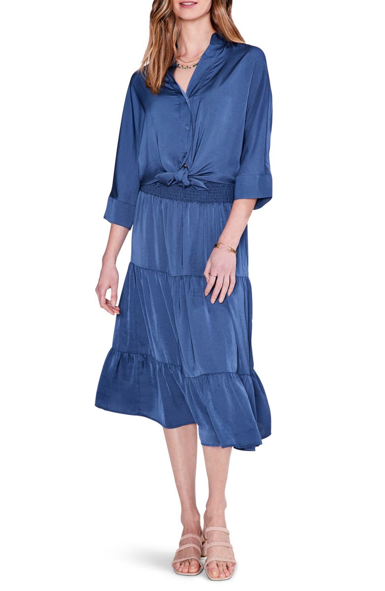 NIC+ZOE Tiered Soft Drape Skirt, Alternate, color,