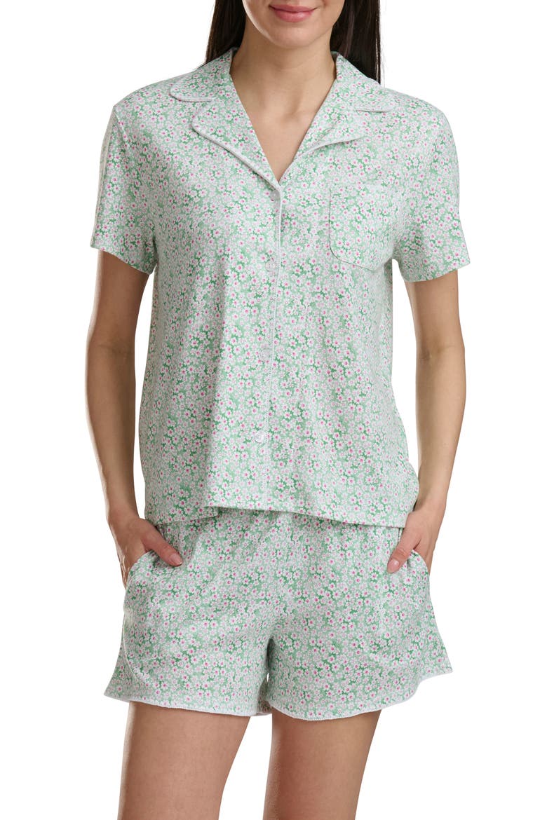 Notch Collar Short Pajamas, Alternate, color, DAISY DOT DITSY