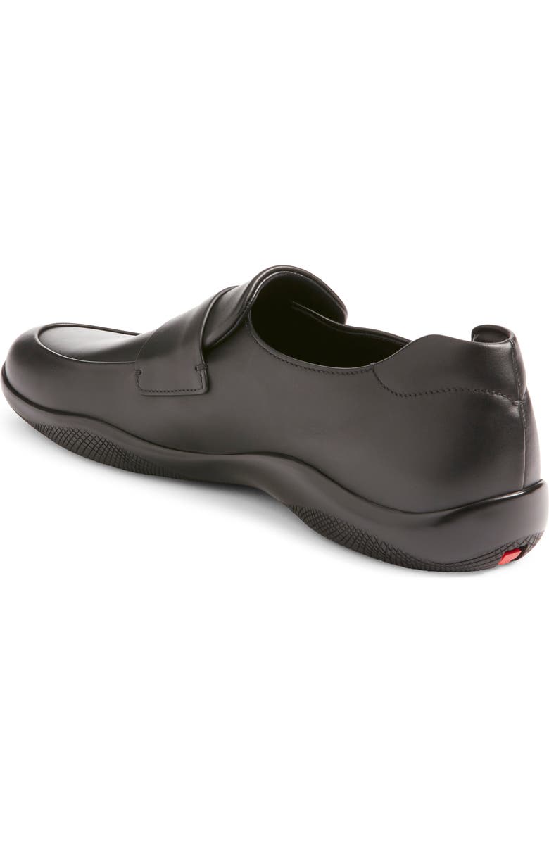 Prada America's Cup Penny Loafer, Alternate, color, Nero