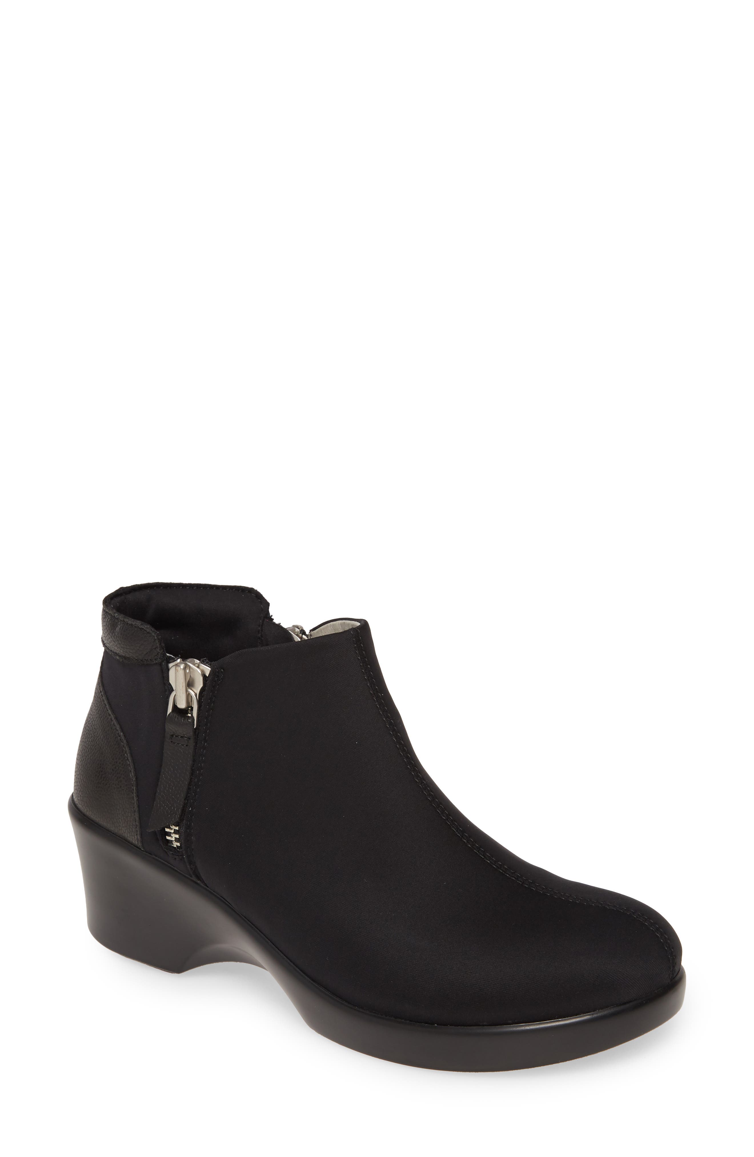 Alegria Sloan Bootie, Main, color, BLACK LEATHER