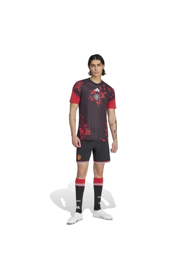 Men's adidas Black Manchester United Home 2026/27 Pre-Match Top, Alternate, color, Black