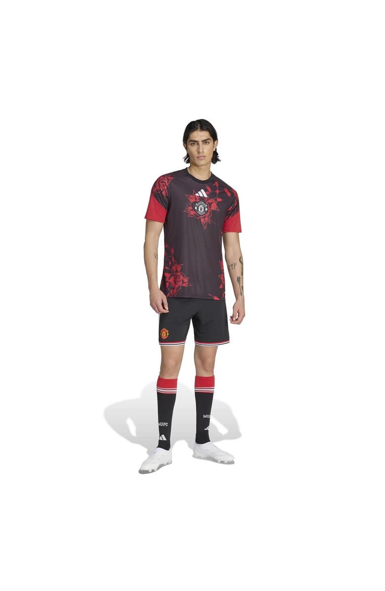 adidas Men's adidas Black Manchester United Home 2026/27 Pre-Match Top, Alternate, color, Black
