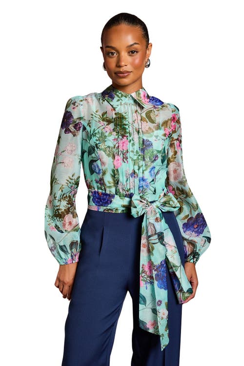 Coast Petite Pintuck Detail Wide Leg Jumpsuit In Blue