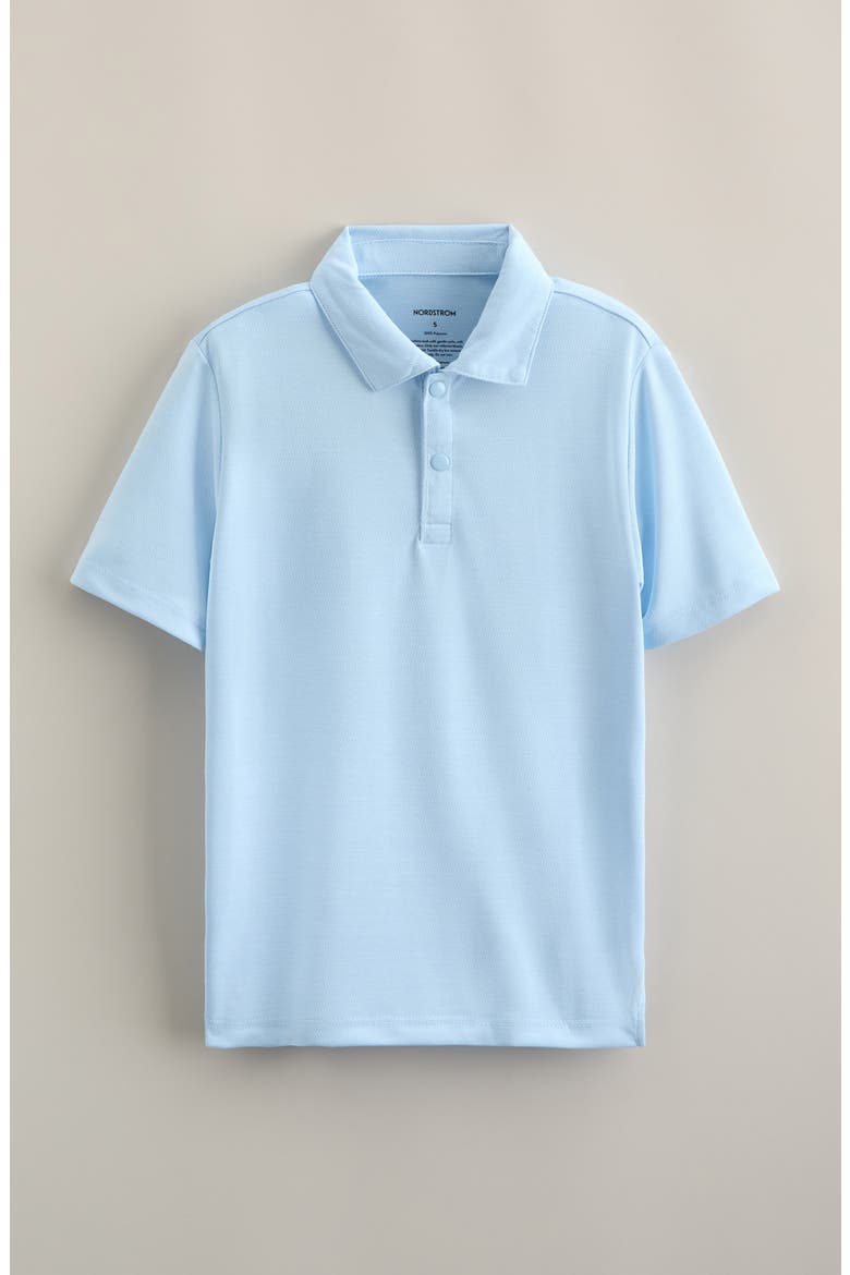 Kids' Performance Polo, Main, color, BLUE THREAD