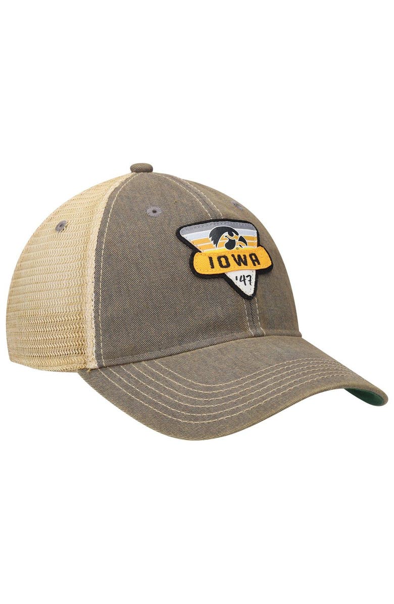 LEGACY ATHLETIC Men's Gray Iowa Hawkeyes Legacy Point Old Favorite Trucker Snapback Hat, Alternate, color, Gray