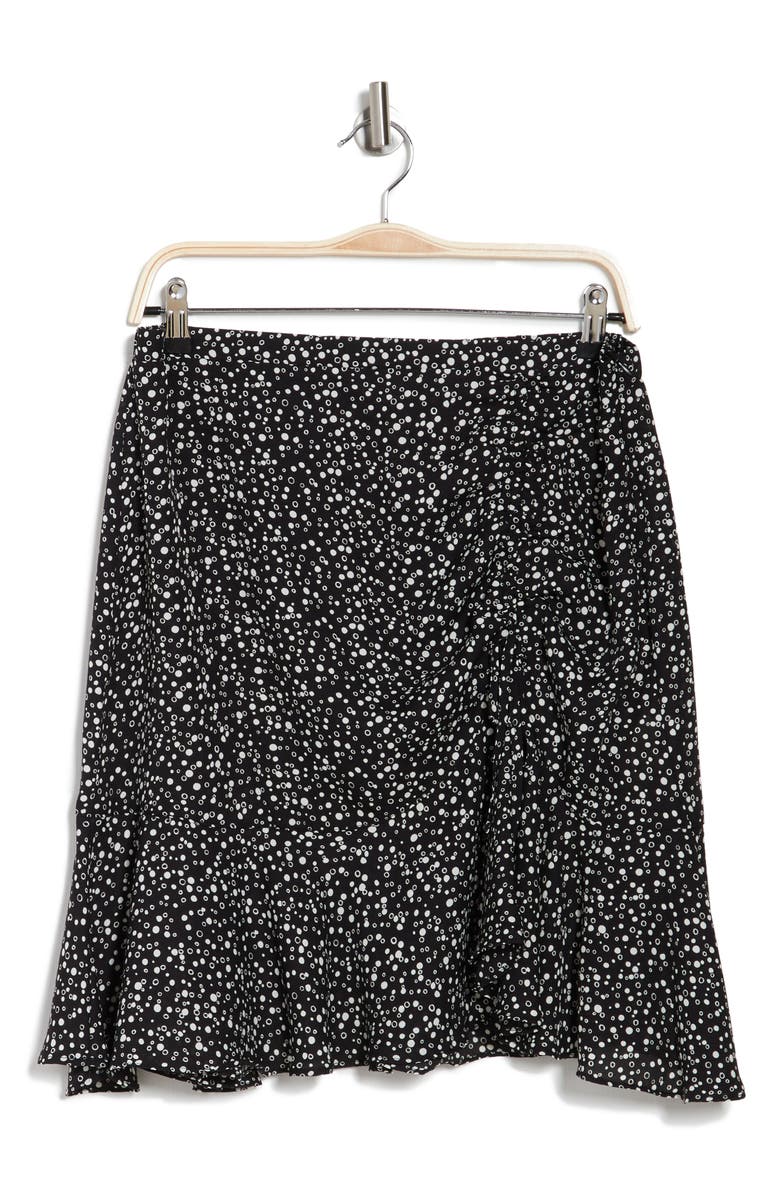 MAX STUDIO Side Cinched Ruffle Hem Shorts, Alternate, color, 