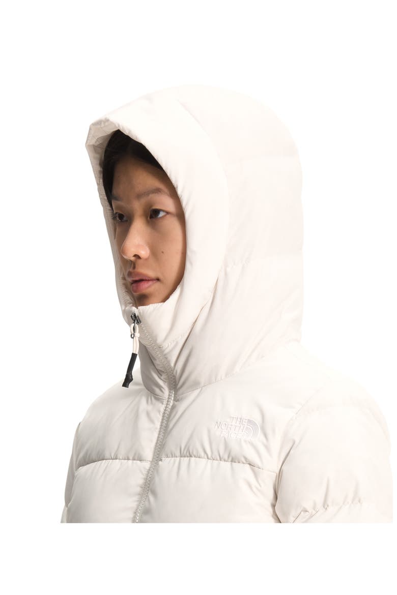 Gotham 550 Fill Power Down Hooded Parka, Alternate, color, GARDENIA WHITE