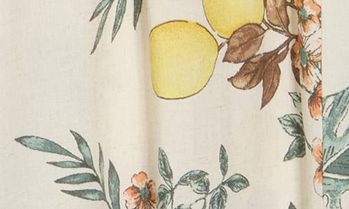 RENEE C RENEE C LEMON PRINT WIDE LEG PANTS 