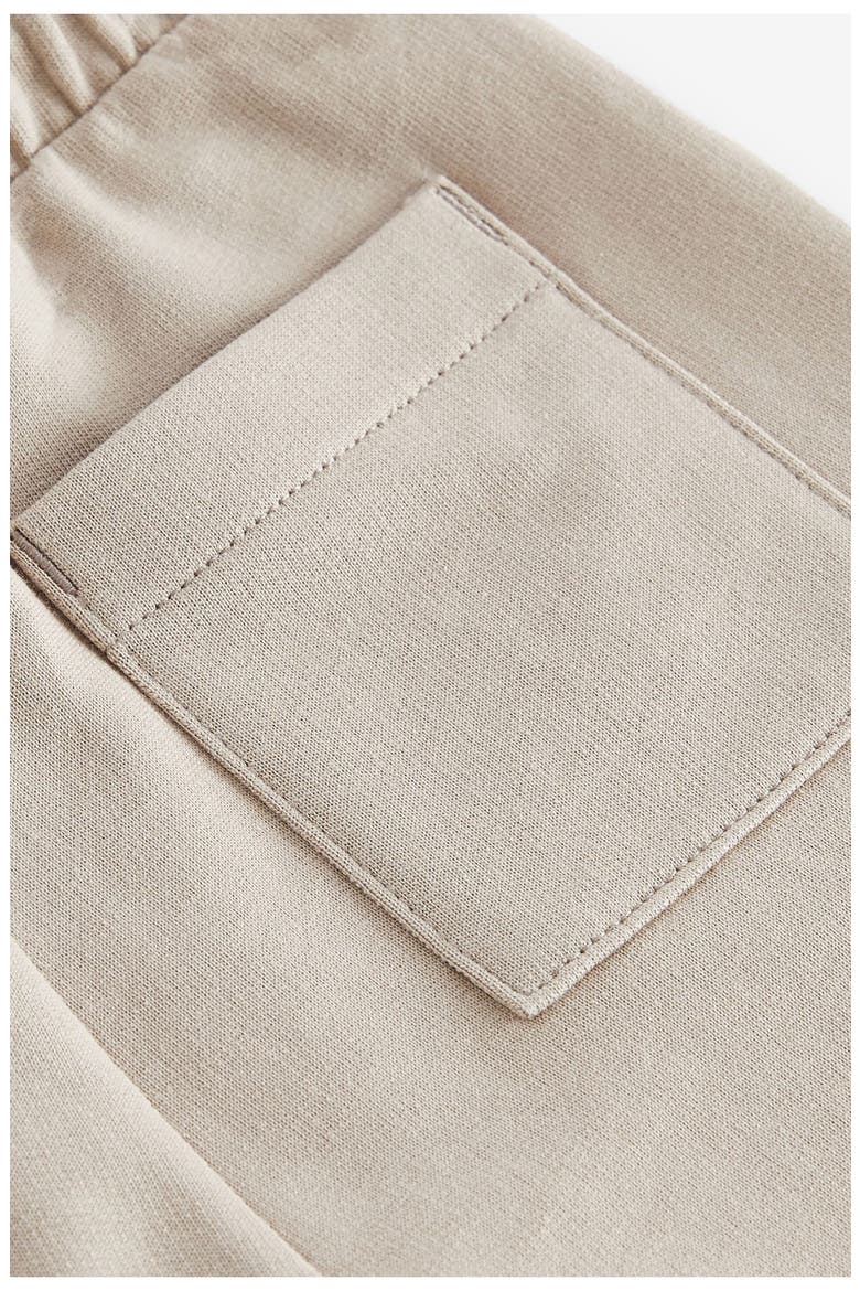 Kids' Core Knit Cotton Drawstring Shorts, Alternate, color, CREAM