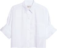 TWP Next Ex Crop Button-Up Shirt