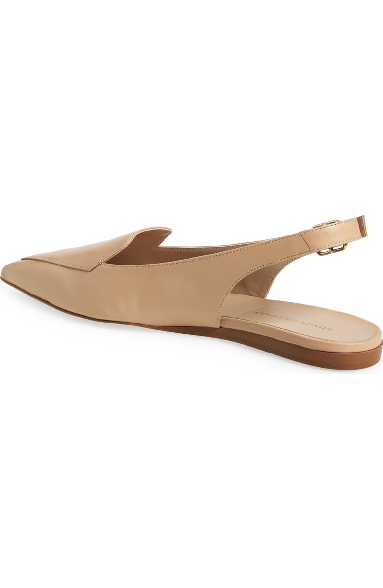 Stuart Weitzman Ryder Slingback Flat, Alternate, color, Golden Beige