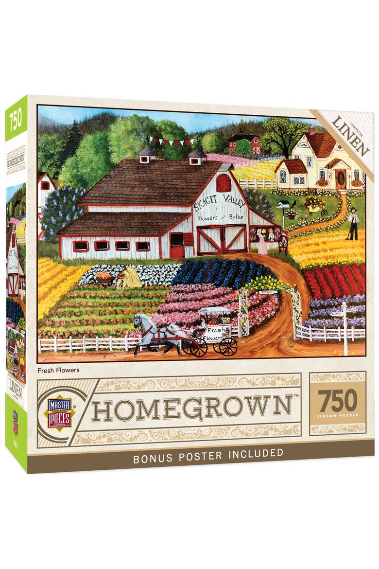 Fresh Flowers 750 Piece Jigsaw Puzzle, Main, color, Multicolor