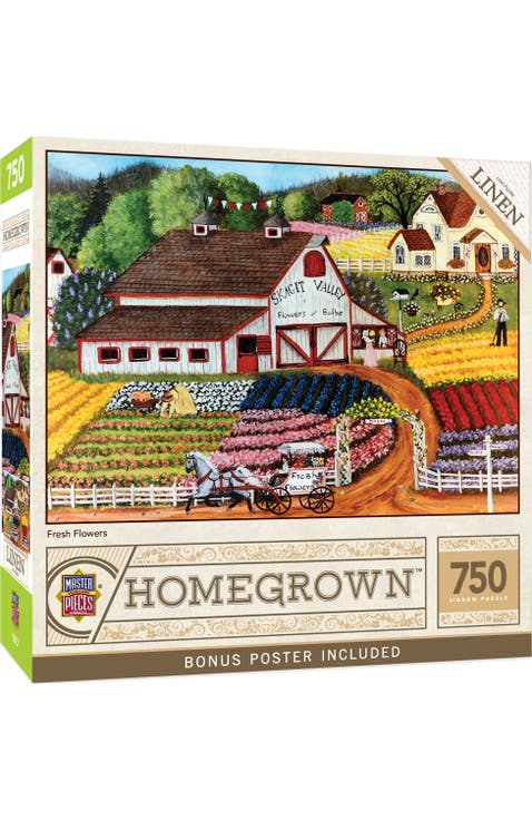 Fresh Flowers 750 Piece Jigsaw Puzzle