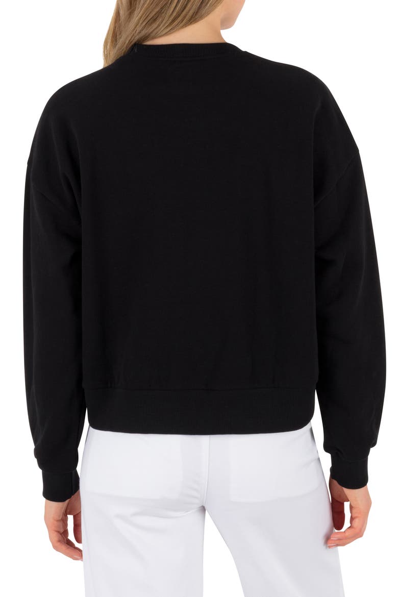 Worthy Boxy Cotton French Terry Graphic T-Shirt, Alternate, color, BLACK