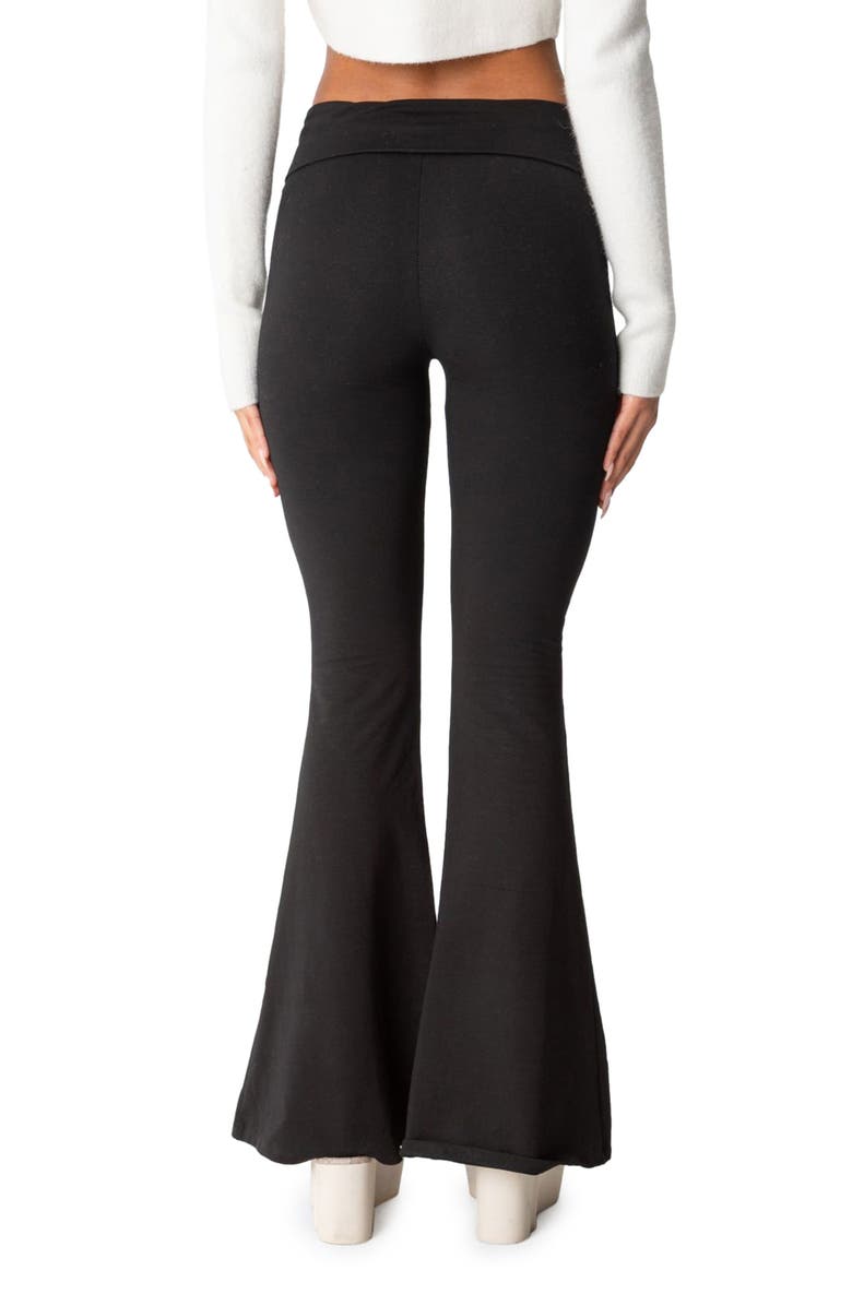 EDIKTED Naomi Flared Leggings, Alternate, color, Black