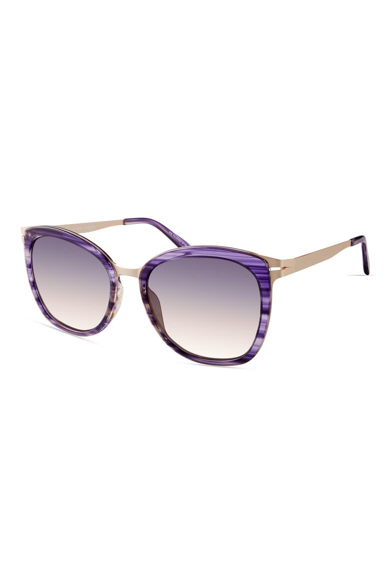 Round Sunglasses, Alternate, color, PURPLE STRIPE
