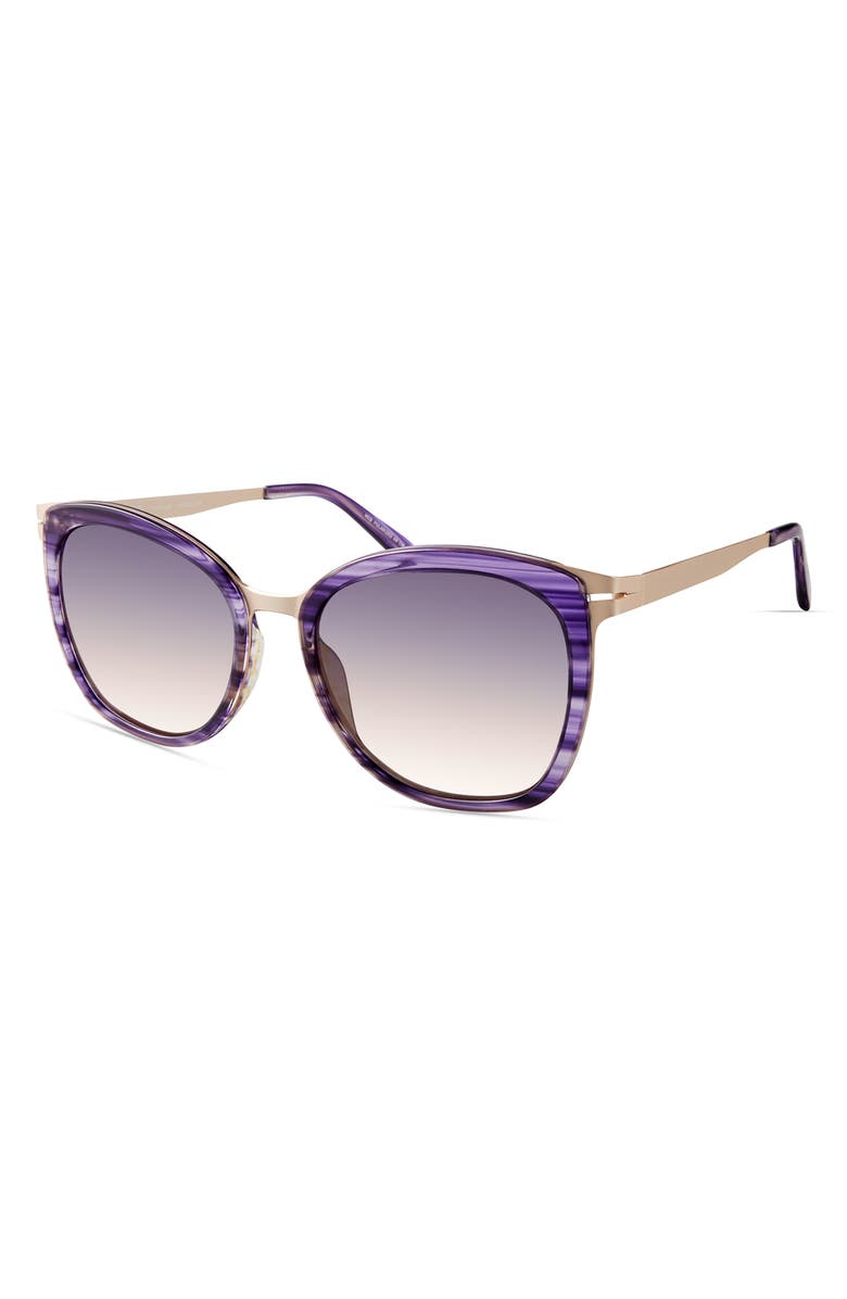 Modo Round Sunglasses, Alternate, color, Purple Stripe