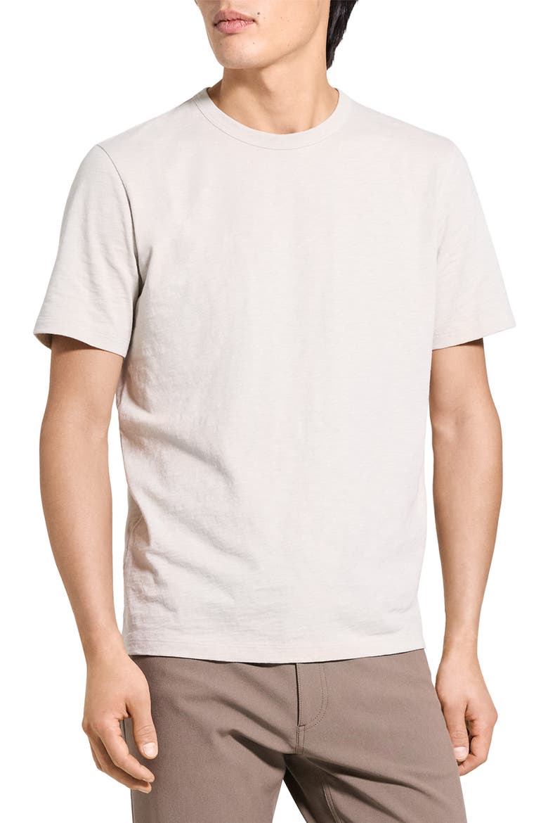 Essential in Cosmos Slub Cotton Tee, Main, color, SILVER CLOUD