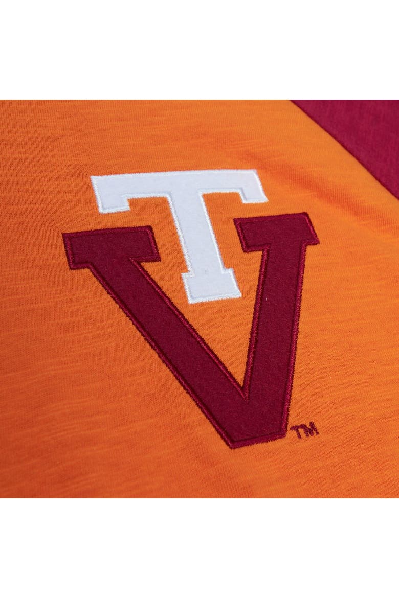 Men's Mitchell & Ness Orange Virginia Tech Hokies Legendary Slub Raglan Long Sleeve T-Shirt, Alternate, color, Orange