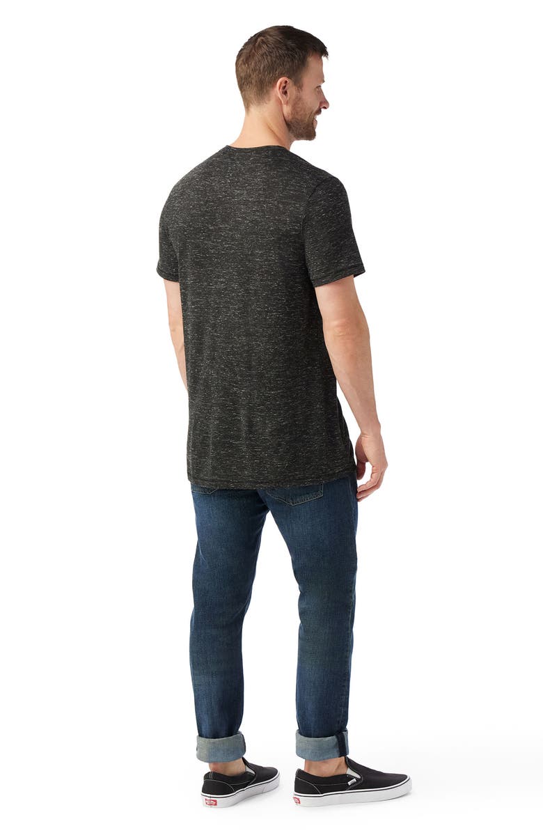 Smartwool Merino Wool Blend Pocket T-Shirt, Alternate, color, Black Heather