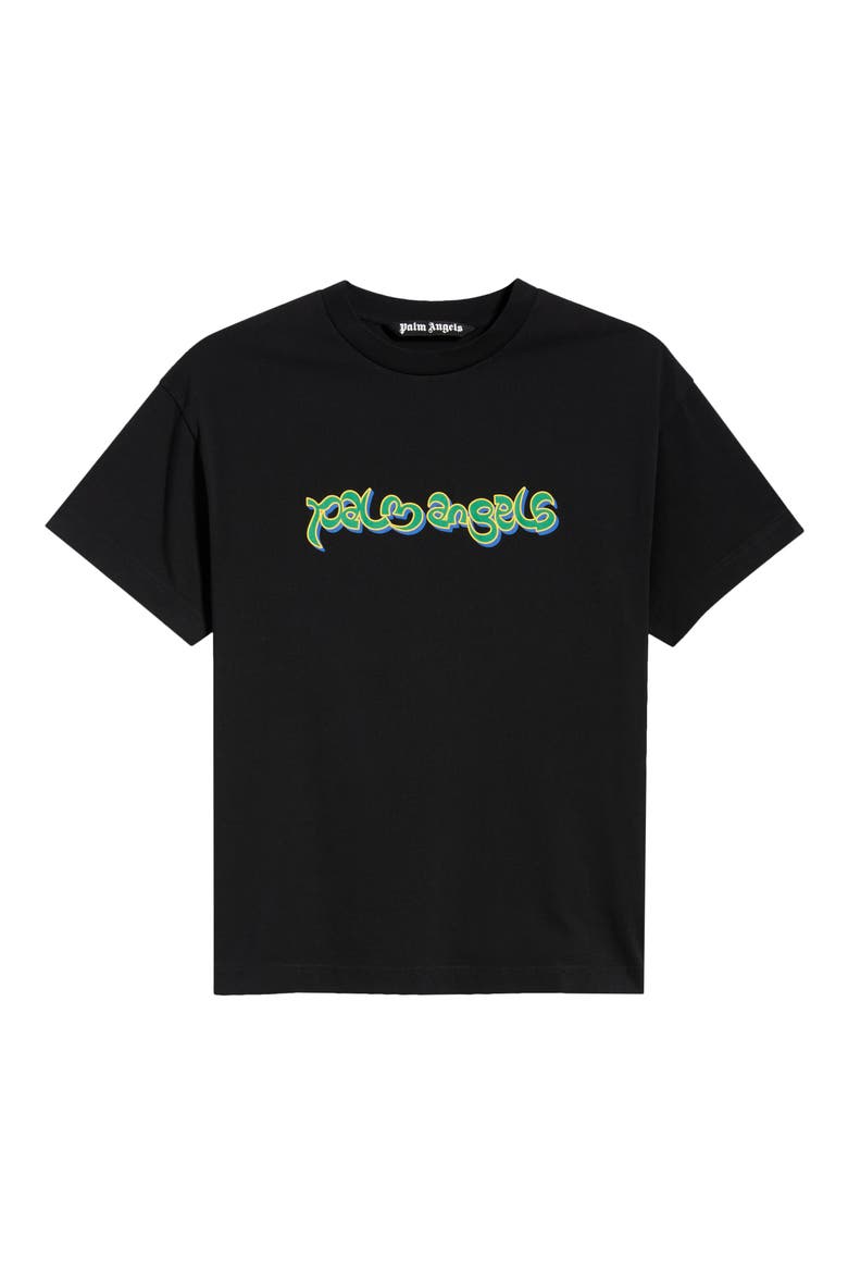 Thai Logo Cotton Graphic T-Shirt, Alternate, color, BLACK GREEN