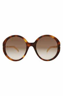 64mm Round Oval Sunglasses