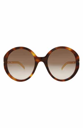 64mm Round Oval Sunglasses