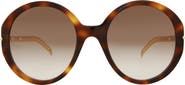Gucci 64mm Round Oval Sunglasses