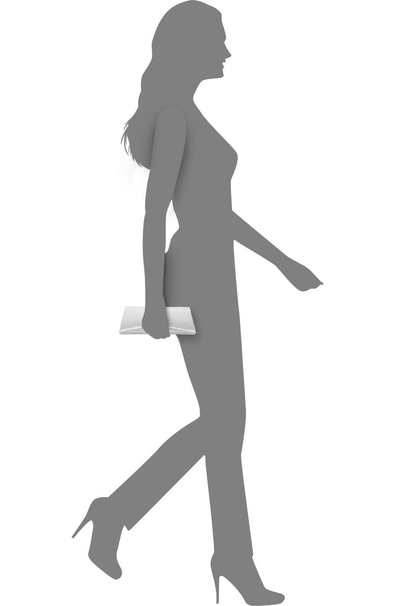 Nina Zoey Clutch, Alternate, color, Silver